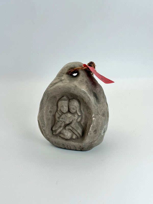 CB025 - Dōsojin clay bell ornament Dorei 道祖神