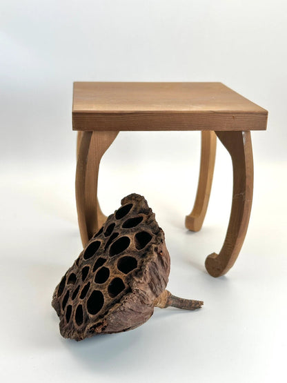 Mini présentoir de table vintage en bois