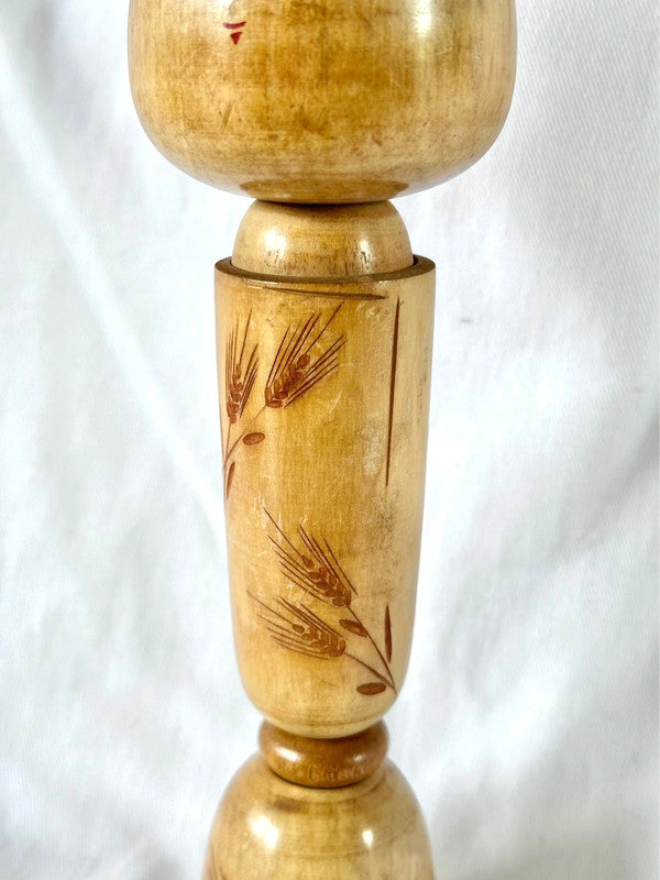Poupée japonaise vintage Sosaku Kokeshi par Kishi Sadao