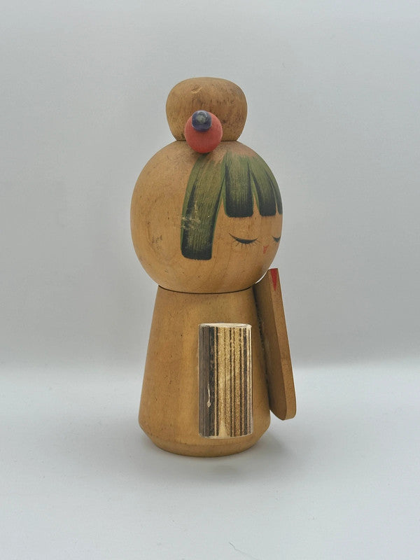 K15026 - Sosaku Kokeshi By Sato Suigai 佐藤翠涯
