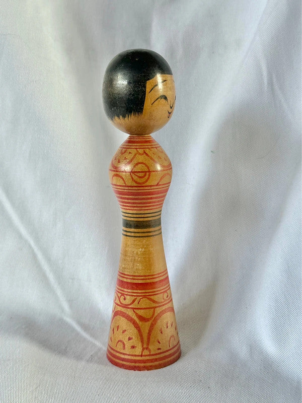 Poupée japonaise vintage en bois Tetsunori Okuse (1940-1992) Tsugaru