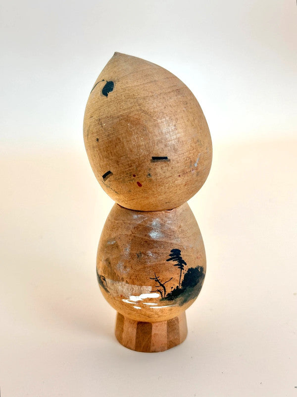 poupée kokeshi artisanale vintage donguri