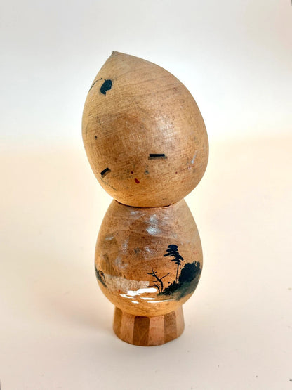 poupée kokeshi artisanale vintage donguri