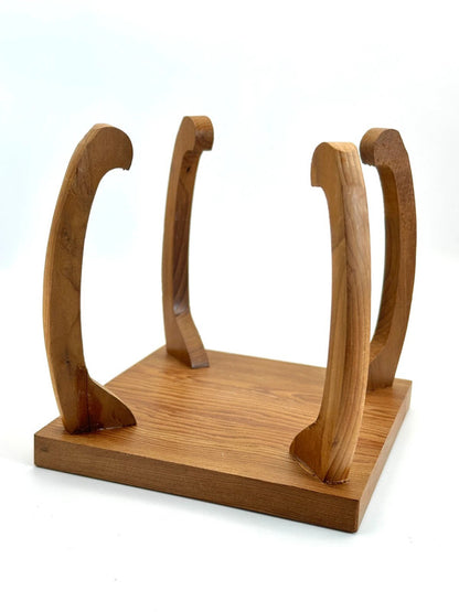 Mini présentoir de table vintage en bois
