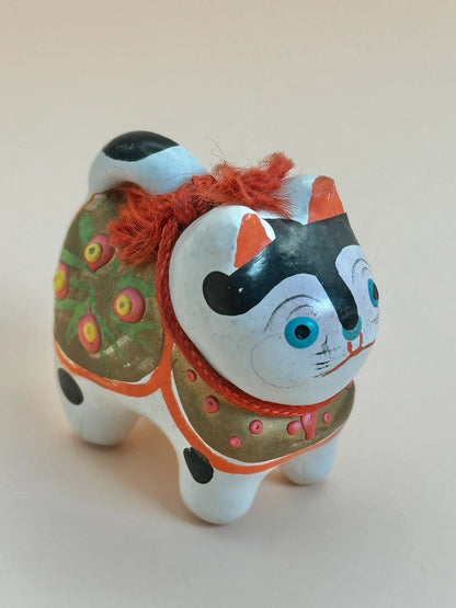 Jouet folklorique japonais - Poupée de haricots vintage