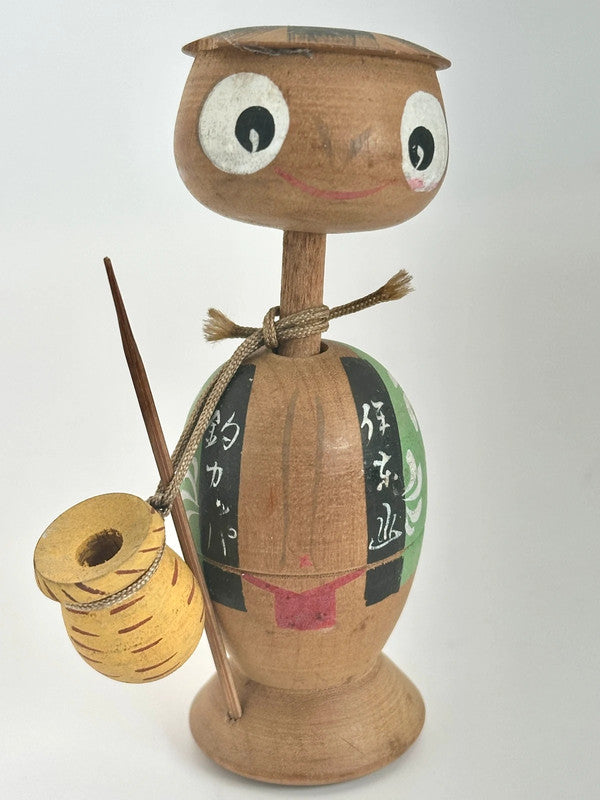 Jouet folklorique japonais vintage – Poupée de pêche Kappa