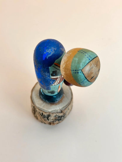 kokeshi porteur de lanterne omiyage vintage