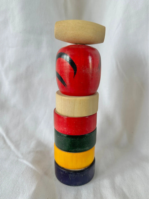jouet japonais vintage Daruma otoshi
