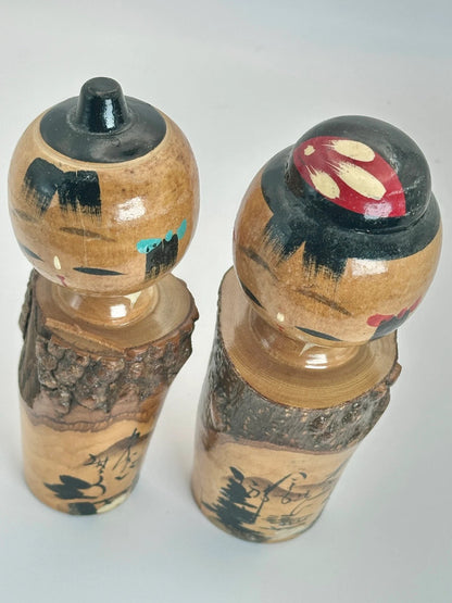 poupée kokeshi onsen omiyage vintage