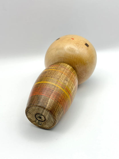 K15019 - Sosaku Kokeshi By Sanpei Yamanaka 山中三平