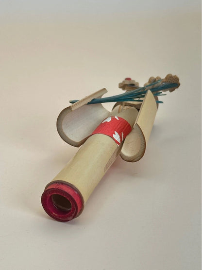 Poupée kokeshi en bambou, artisanat populaire