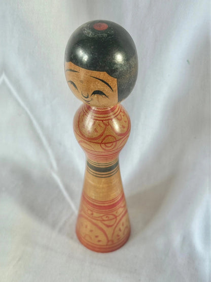 Poupée japonaise vintage en bois Tetsunori Okuse (1940-1992) Tsugaru