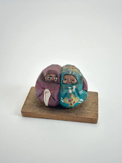 ensemble Daruma de carft folklorique japonais vintage
