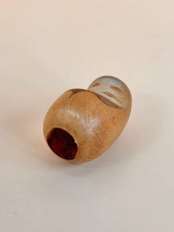 K05041 - Poupée Daruma en bois vintage