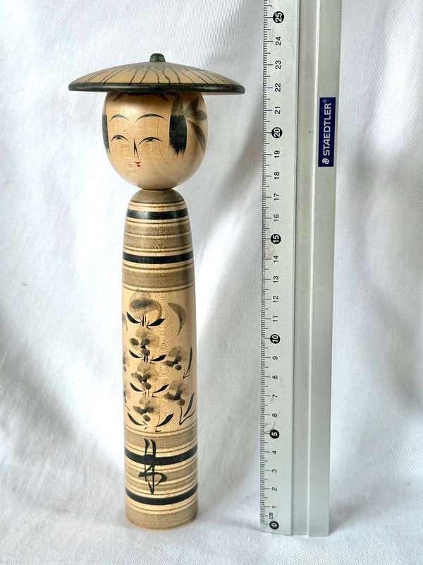 Poupée kokeshi japonaise vintage par Chujiro Kobayashi
