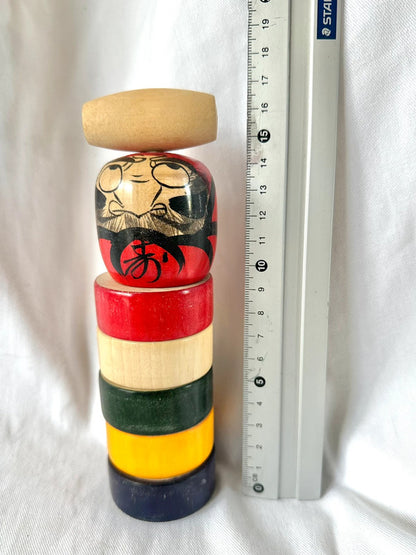 jouet japonais vintage Daruma otoshi