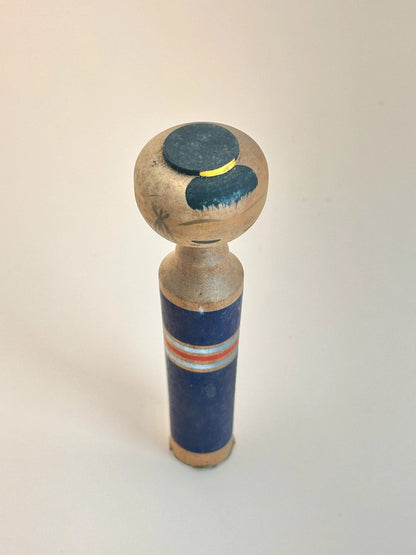 Kokeshi sosaku vintage - Bleu marine