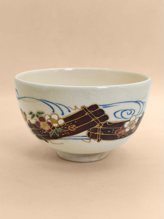 TB410 -  Kyō-yaki Chawan Matcha Bowl 京焼