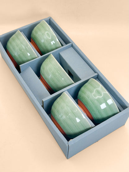 TB446 - Karatsu Ware Tea Cup Set 唐津焼