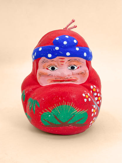 CB327 - Ōmi Daruma Dorei Clay Bell 近江だるま
