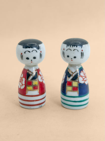 K05076 - Kutani-yaki Kokeshi set 九谷焼