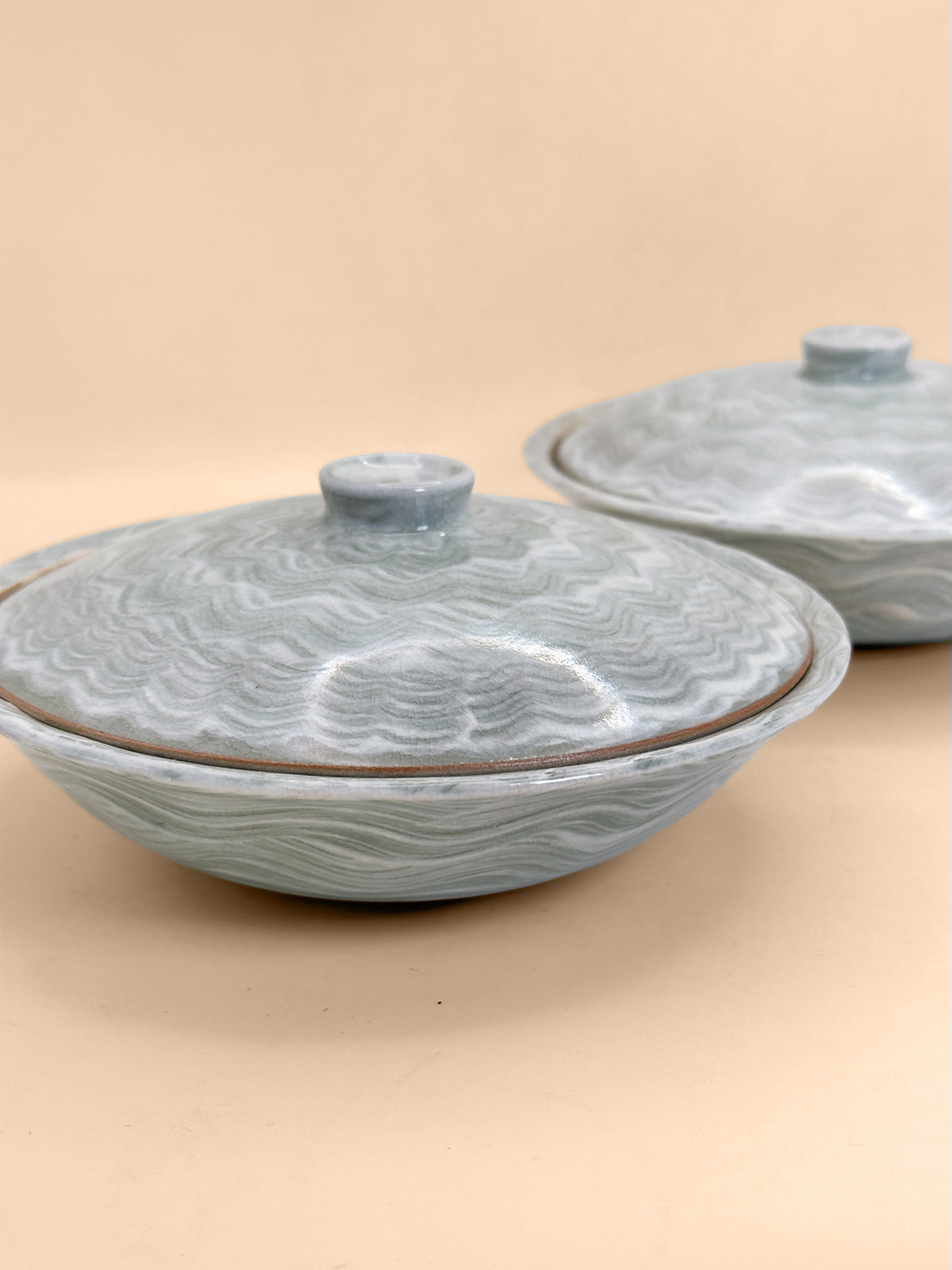 TB455 - Karatsu Lidded Bowls 唐津