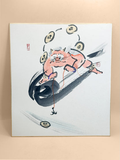 SHP394 - Original Shikishi Artwork Ōtsu-e 大津絵
