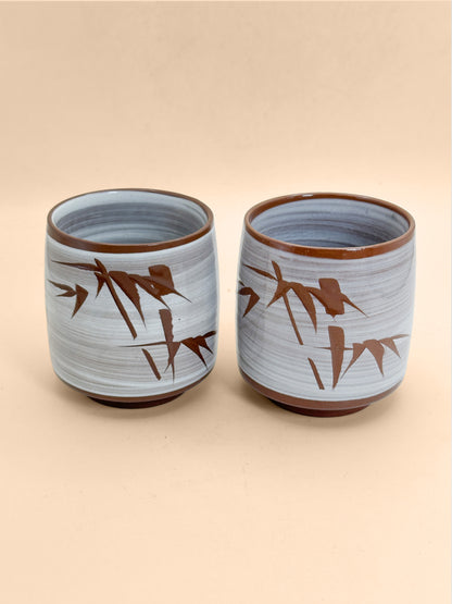 TB362 - Hakeme yunomi tea cups set 刷毛目