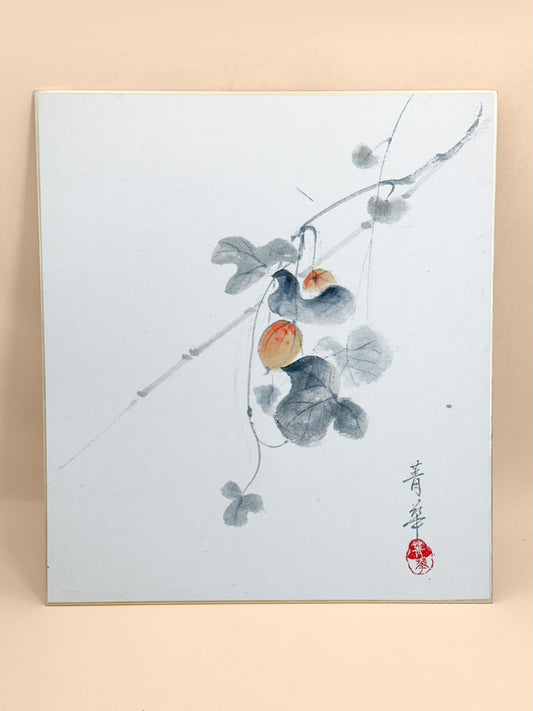 SHP346 - Original karasu-uri shikishi artwork by Seika 青華