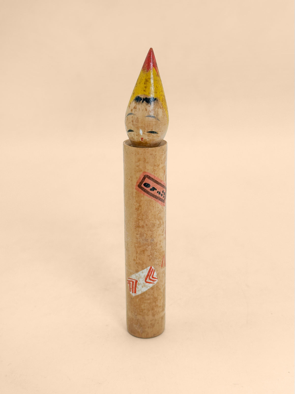 K10267 - Folk craft Candle Kokeshi 火の用心