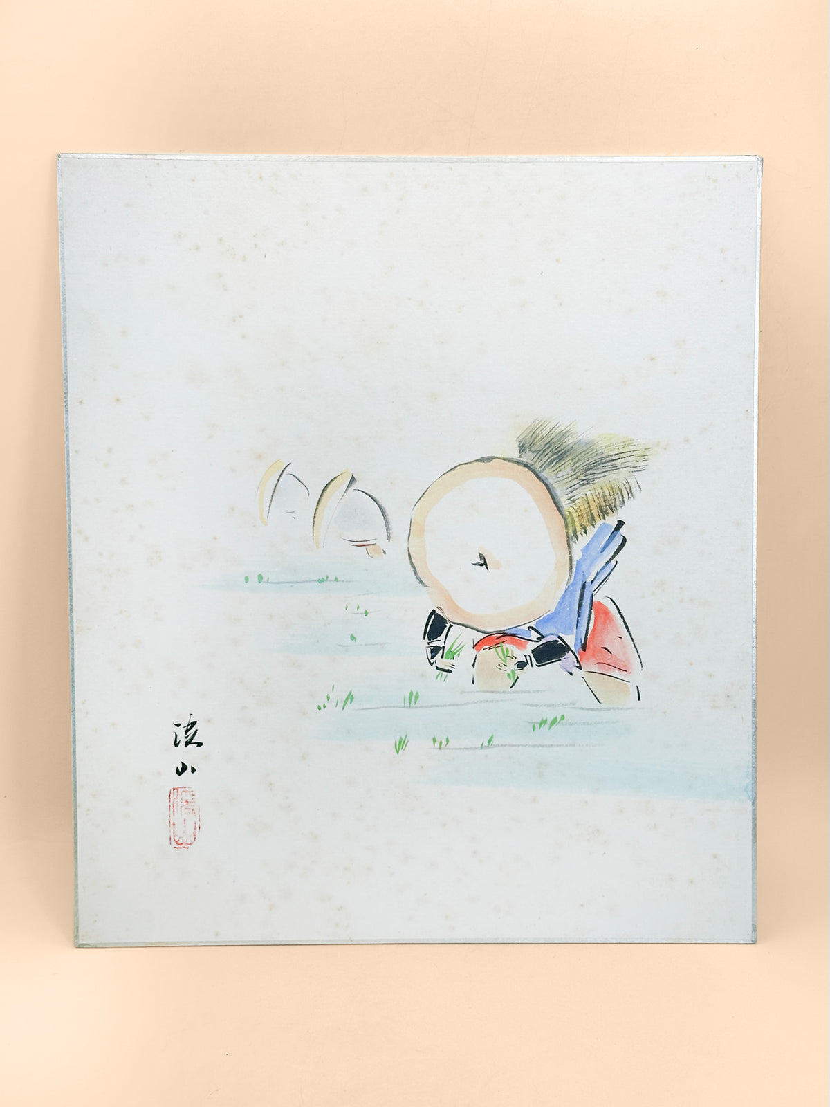 SHP409 - Shikishi Artwork signed by Keizan 溪山