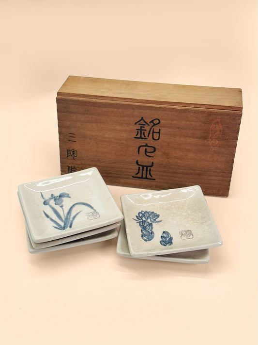 TB421 - Banko-yaki Plate Set 萬古焼