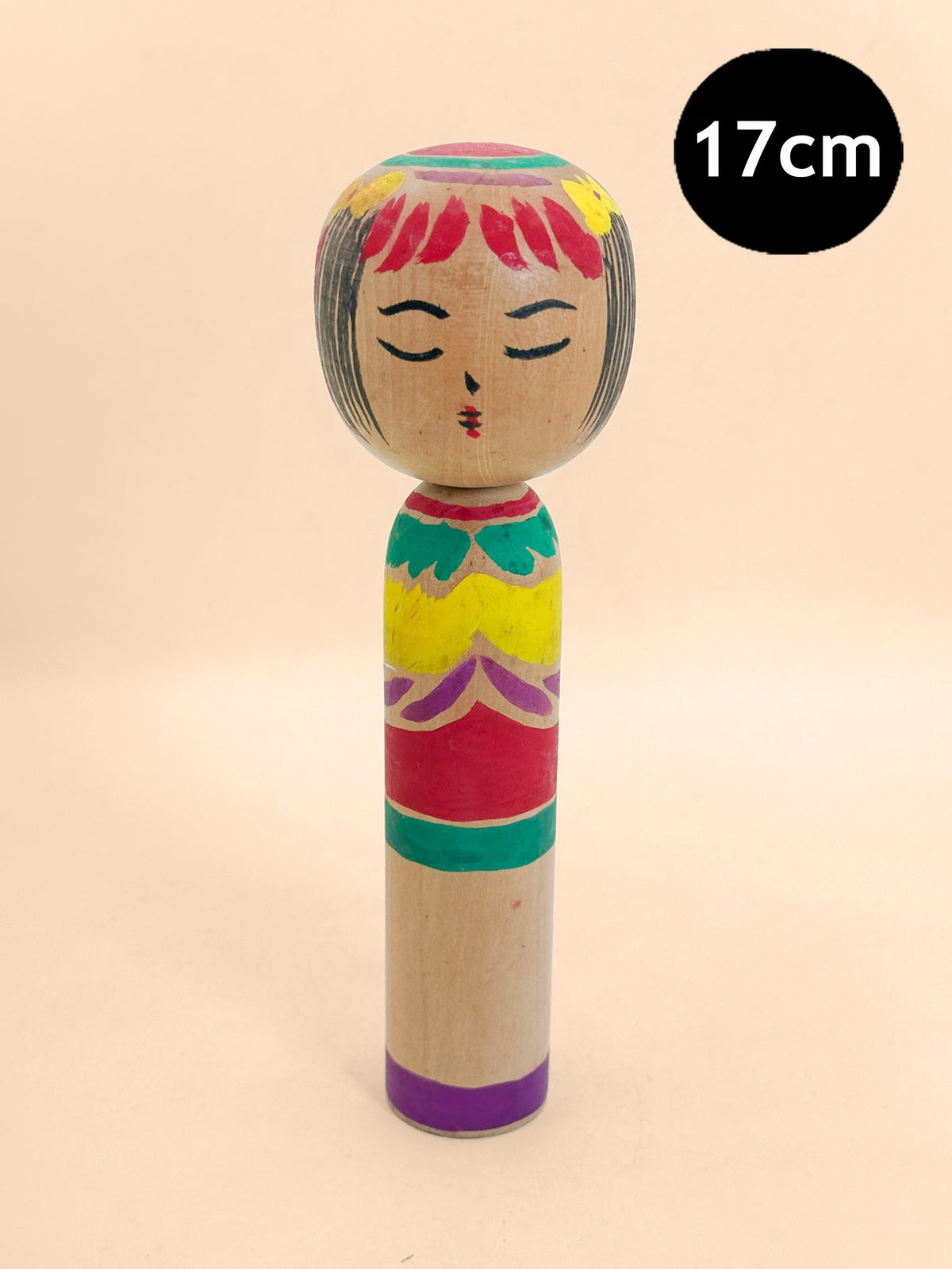 K15185 - Yajirō Style Kokeshi by Kazumi 一美