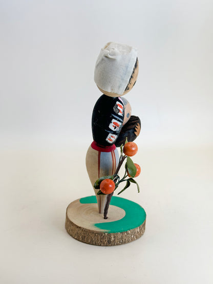 K15113 - Omiyage Mikan Kokeshi from  Shirahama 白浜