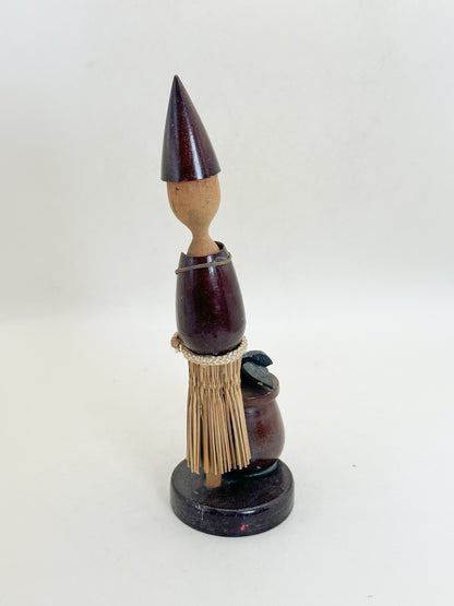 K20175 - Sosaku Kokeshi of Ukai Cormorant Fisher 鵜匠人形