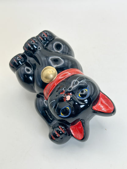 FT590 - Tokoname-yaki Maneki Neko Cat 常滑焼