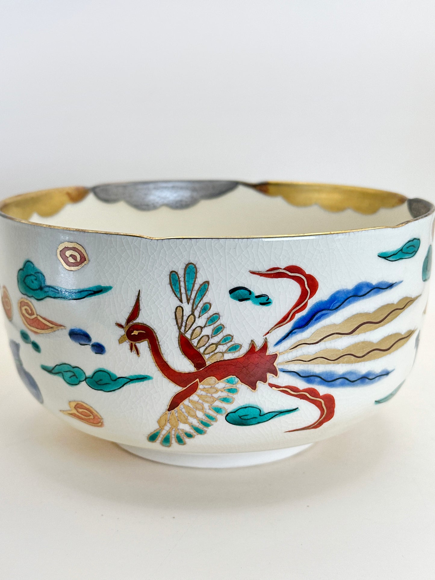 TB164 - Kyoto-ware large bowl 京焼 平安青嵐