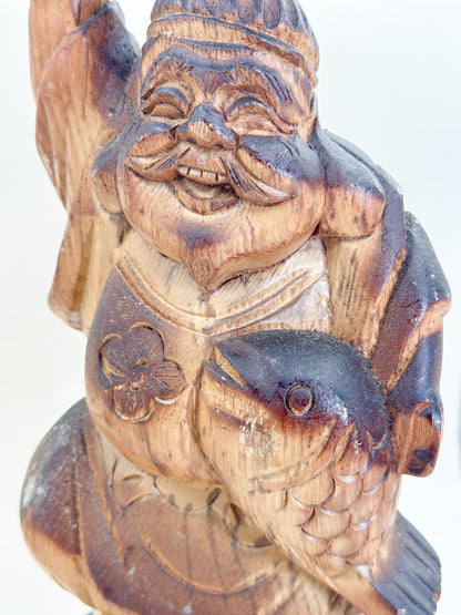FT608 - Wooden Carving Ebisu 恵比寿