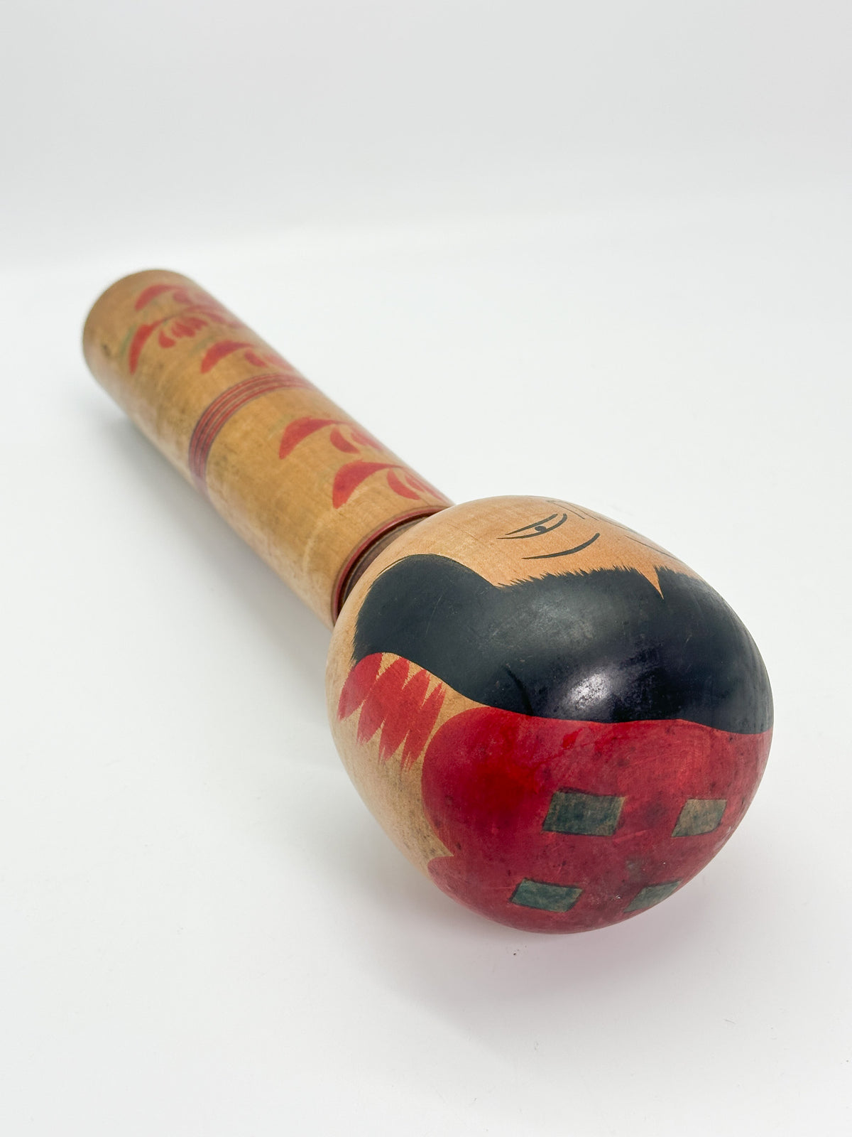 K35023 - Traditional Hijiori Kokeshi by Juunosuke Sato 佐藤重之助