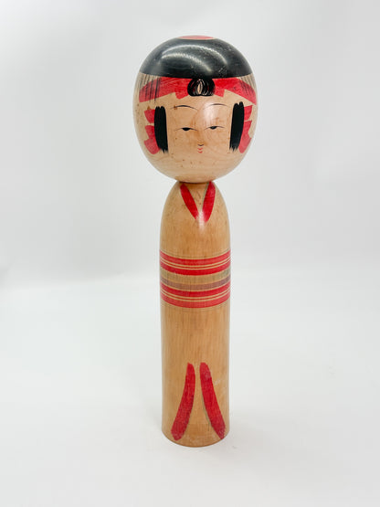 K35027 - Traditional Yajiro Kokeshi by Sakyo Niyama 新山左京