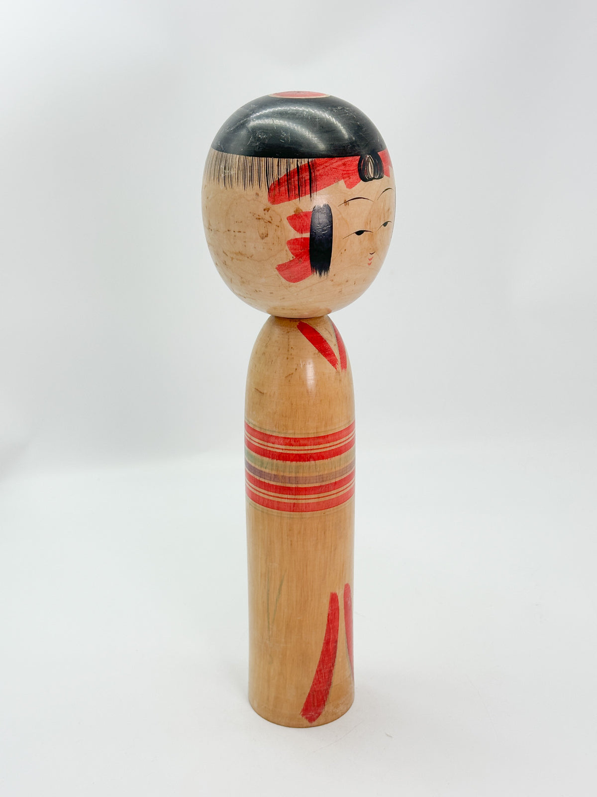 K35027 - Traditional Yajiro Kokeshi by Sakyo Niyama 新山左京