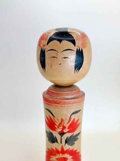 K20121 - Traditional Naruko Kokeshi by Setsuko Hayasaka 早坂せつ子