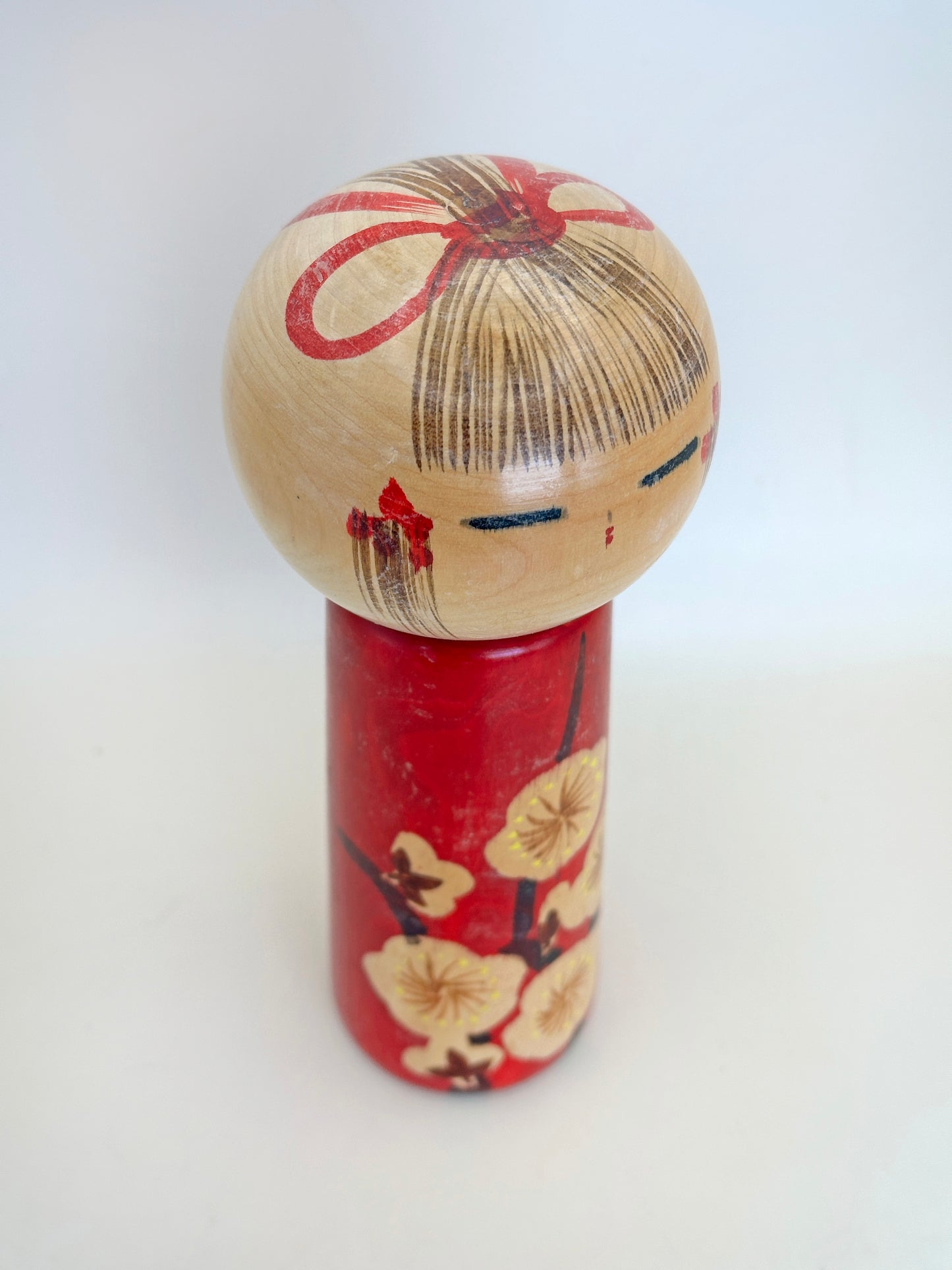 K18135 - Sosaku Kokeshi Plum Child by Hakuho 白峰