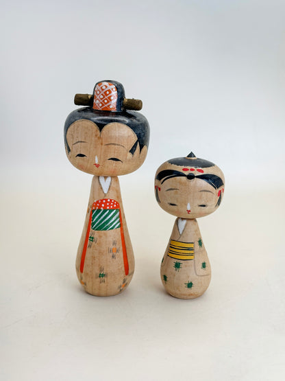 K10178 - Sōsaku Kokeshi set by Sasayama Masue 笹山益惠