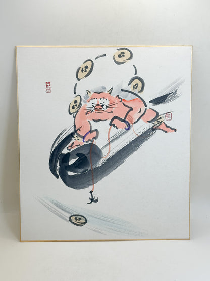 SHP394 - Original Shikishi Artwork Ōtsu-e 大津絵