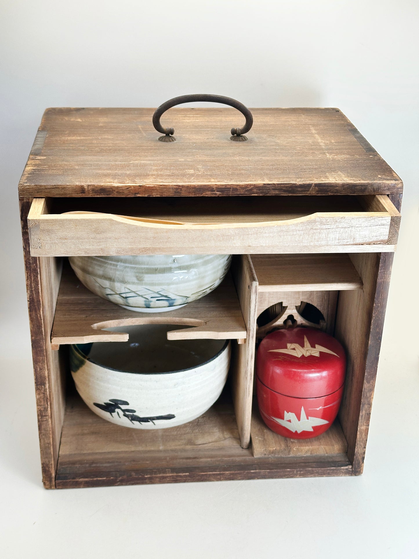 TC65 - Japanese Matcha Tea Ceremony Set – 茶箱 (Chabako) Complete Tea Utensil Set