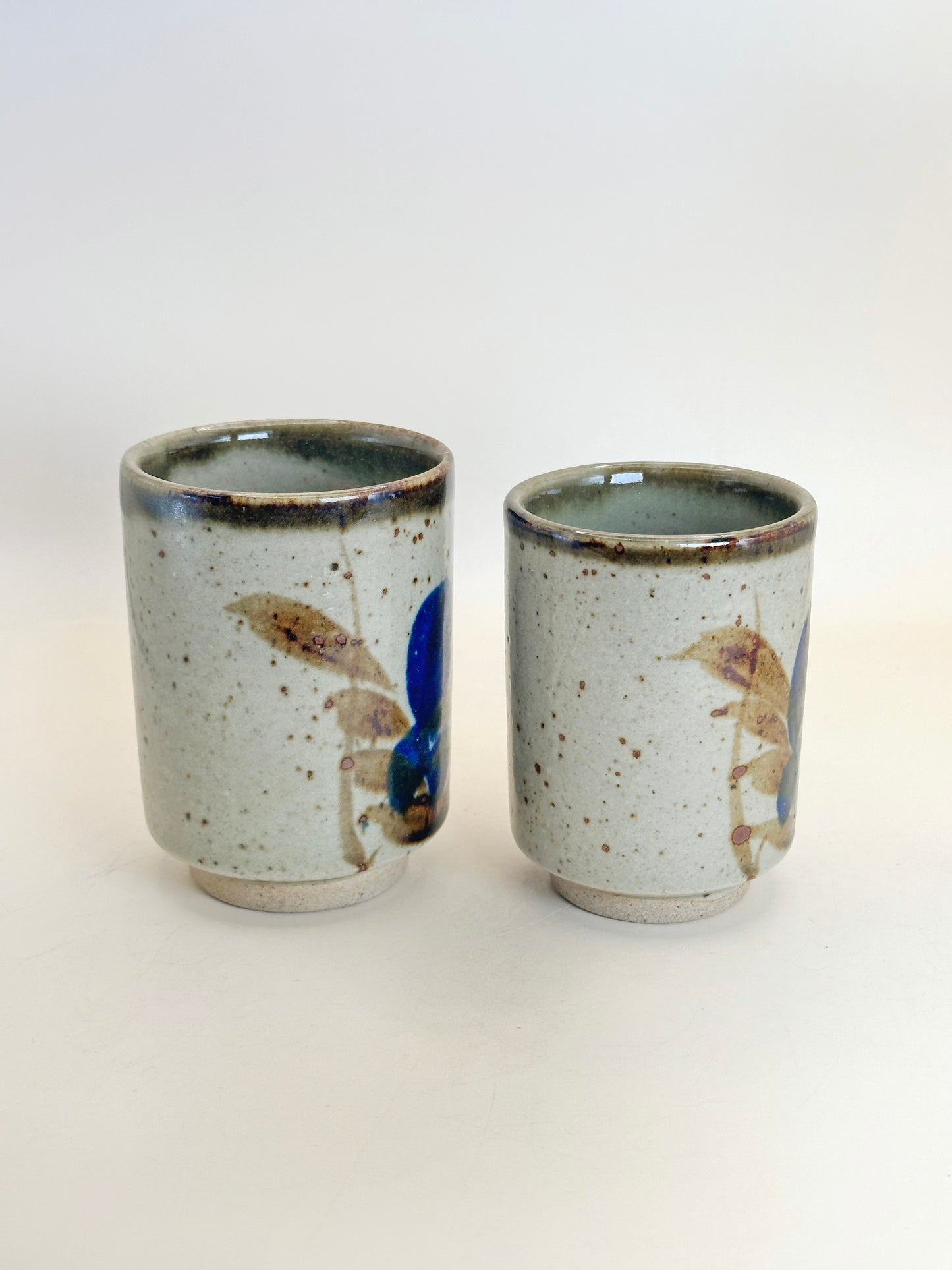 TB173 - Mashiko-yaki Yunomi Cups 湯吞 益子焼