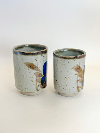 TB173 - Mashiko-yaki Yunomi Cups 湯吞 益子焼