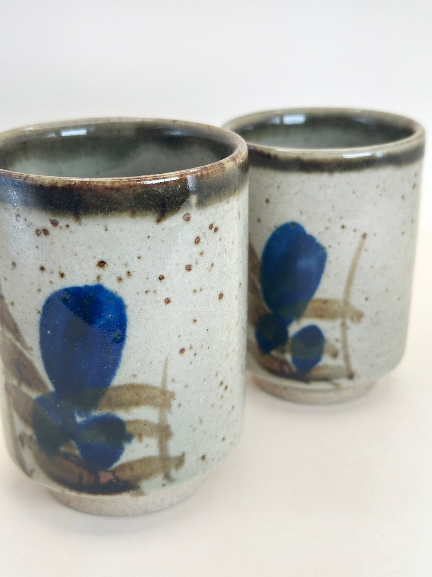 TB173 - Mashiko-yaki Yunomi Cups 湯吞 益子焼