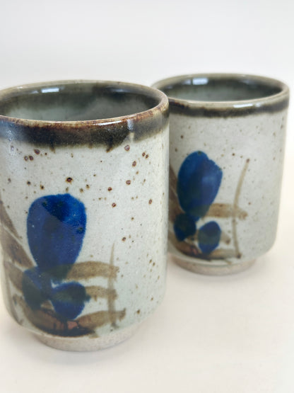 TB173 - Mashiko-yaki Yunomi Cups 湯吞 益子焼